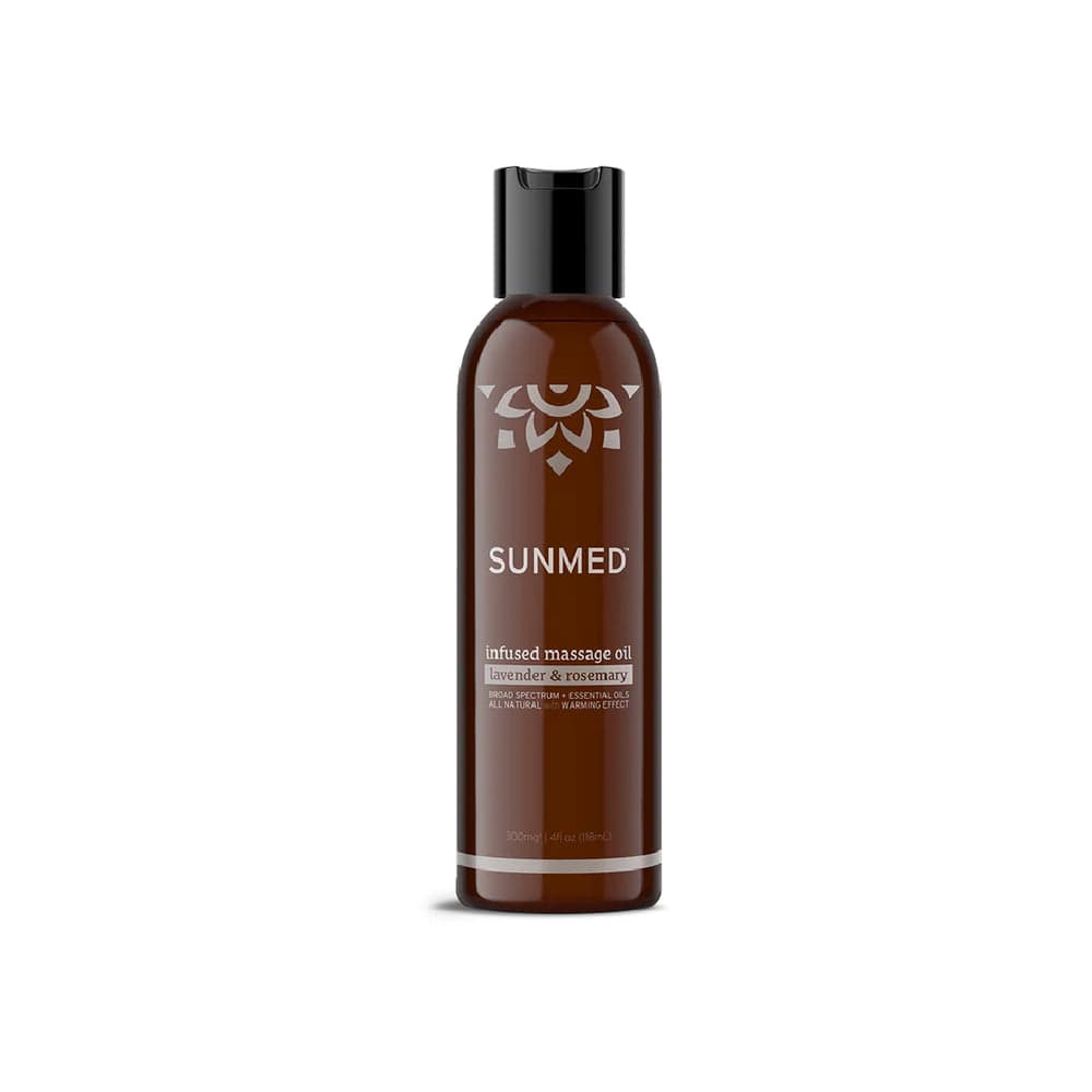 SunMed Broad Spectrum CBD-infused massage oil